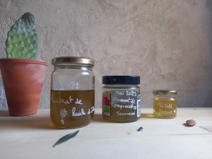 Test avec e l'huile d'olive, de l'huile de tournesol et de l'huile d'amande douce